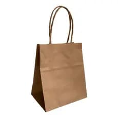 Sacolinha Sacola Papel Kraft Pequena Para Presente Loja Lembrancinhas Acessórios Entrega Ifood 13,5x8x16cm
