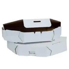Embalagem Caixa Para Calzone e Fogazza Delivery Ifood Entrega Petisco Tortas Pastel Reforçada 35cm Com 50un.