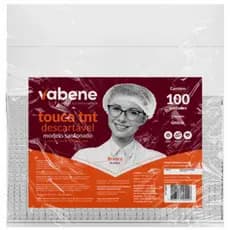 Touca Descartável em TNT Branco - Pacote com 100 Unidades - Mototáxi Cozinheira Medicina Odontologia Indústria