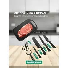 kit Cozinha Faqueiro 7 pcs Envio Rápido