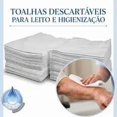 Toalha Lenço Descartável Banho Higiene Leito 20x30cm Alta Absorção