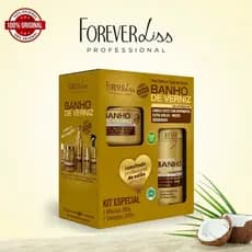 Forever Liss Kit Especial Banho De Verniz Shampoo 300ml + Máscara 250g