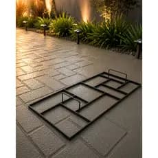 Molde Concreto Forma Piso Cimento 30x60 Tijolo Jardim Quintal Area Externa