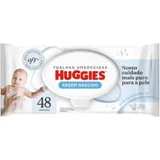 Huggies Lenços Umedecidos Recém-Nascido Sem Fragrância, 48 lenços