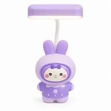 Luminária Infantil de Mesa Coelho com Apontador USB Recarregável