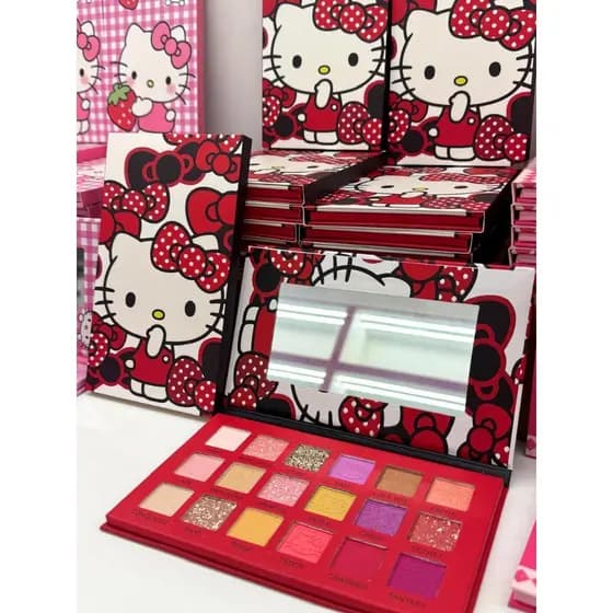Paleta de sombra para adulto e criança sombra de hello kitty colorido