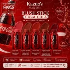 BLUSH STICK BRUNA TAVARES BT COCA-COLA | EDIÇÃO ESPECIAL | KAZUO’S COSMÉTICOS