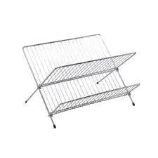 Escorredor de louça dobravel 2 nivel chrome - INOX - Duravel - Louça Cozinha