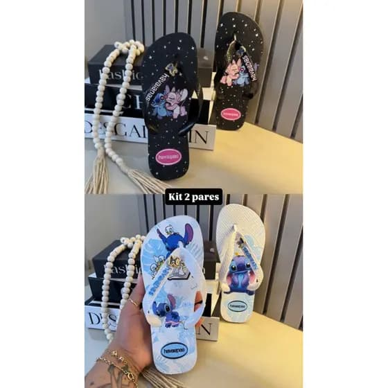 KIT2 Chinelos Femininos Antiderrapante para Mais Segurança