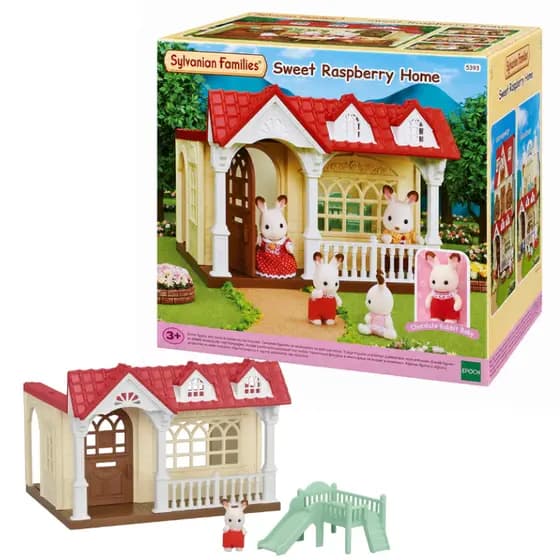 Casa Sylvanian Families Casinha Móveis Brinquedo Infantil Divertido Doce Framboesa