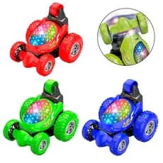 Brinquedo Infantil Carro De Controle Remoto Mini Crazy 360º Color Com Luz Brilhante