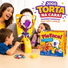 Torta na Cara Infantil Jogo Pegadinha Pie Face Brincadeira em Família