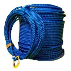 Laço Corda Americano Torcido Azul 10mt Para Sela Rédea Boi Cavalo