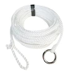 Laço Americano Torcido Mazaferro 12 Metros Corda,laçador,boi Cor Branco