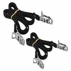 Kit 02 Pares Correia Spining Firma Pé Bike Fixa Bicicleta Cinta Racks
