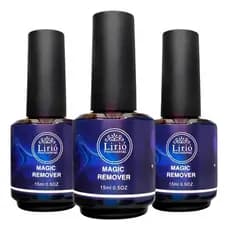 Kit 03 Magic Remover Lirió Removedor Esmalte Em Gel Explode Unha