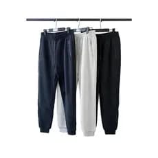Calça Masculina Térmica Forrada com Tecido Gelado – Calça Moletom Peluciada, Confortável, Bolso com Zíper e Cintura