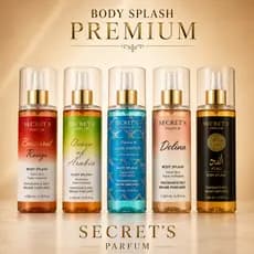 Body Splash Secret's Parfum 200ml - Alta Fixação, Perfume Feminino, Cheiro de Rica, Velvet Skin