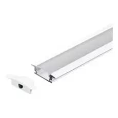 Perfil de Alumínio 1707 Embutir 1 Metro para Fita LED – Ideal para Gesso, Sanca e Forro