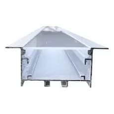 Perfil de Alumínio Embutir 5020 Branco 1m para Fita LED