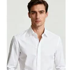 Camisa Social Slim Fit Manga longa Preta Branca  Oferta Envio Imediato
