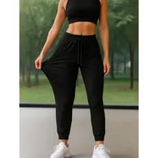 Calça Jogger Feminina Tactel Esportiva Secagem Rápida com Elastano para Academia
