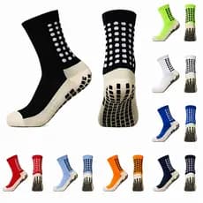 Kit 3 Pares Meias de Futebol Antiderrapantes 35-44 Algodão Esportivas Confortáveis Alta Qualidade Envio Imediato