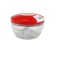 Processador Manual 3 Lâminas 500ml Potente e Prático para Picar Legumes Alho Cebola na Cozinha