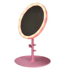 Espelho De Mesa Decorativo Para Maquiagem Com Luz De LED Três Cores E Tela Sensível Ao Toque