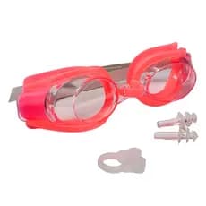 Óculos Natação Infantil + Protetor Ouvido e Nariz Silicone Conforto e Proteção