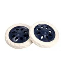 Kit 2 Rodas para Carrinho de Feira 16cm Reforçada Reposição Para Carrinho de Compras