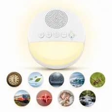 Reprodutor Portátil de Som de Sono para Crianças Música e Ruído Branco Dispositivo Auxiliar de Sono com Música e Luz-M