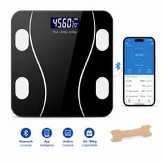 Balança Digital Corporal Bioimpedância Bluetooth App Celular 180kg USB Medição Precisa