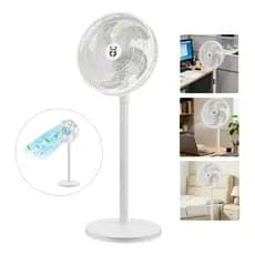 Ventilador de Coluna Alta 130cm  60w 20” 5 Pás Alumínio, Oscilação, 3 Velocidades, Bivolt, Altura Ajustável - Para Salão