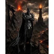 Estátua Sauron Senhor dos Anéis 3D Premium | Action Figure Colecionável Geek VallTech | Decoração Gamer Épica