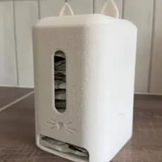 Dispensador de Sachês para Gatos | Organizador Porta Sachê Pet com Design Gatinho