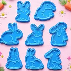 Cortador de biscoitos de coelho de Páscoa fofo Playdoh