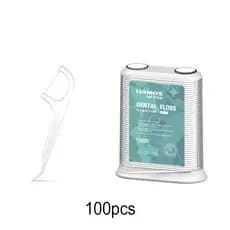 Fio dental menta automático 200pcs / fio dental curvo ultrafino para crianças e adultos