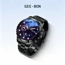 GEE·BON 6137 Men's Quartz Watch Waterproof with Calendar premium Steel