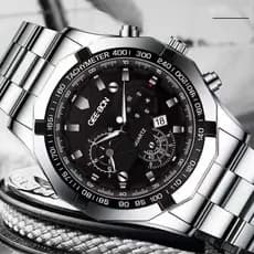 GEE·BON Masculino Aço Inoxidável – À Prova d'Água, Quartzo Automático,Luxo, Elegante,Premium