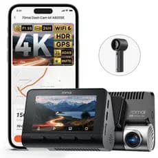 70mai Câmera Veicular Automotiva A800SE 4k Hdr 3'' Tela Gps ADAS Wifi Com App Visão Noturna Supercapacitor Suporta 512 G