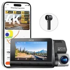 Câmera Veicular 70mai A810s 4k Sony STARVIS 2 lMX678 Hdr Com 4g Gps Adas Supercapacitor 24H  Al ROI