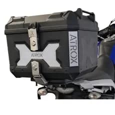 Baú Bauleto para moto 45 Litros preto Universal Com Suporte e forração interna Premium