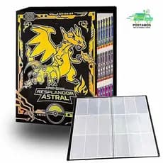 album fichario charizard gold porta 432/540 cartas pokemon cards