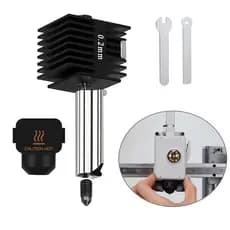 Kit de Bicos para Hotend Bambu Lab A1 / A1 Mini, 0,2mm e 0,4mm, com 2 chaves