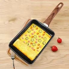 Panela frigideira Japonesa Antiaderente quadrada para Omelete