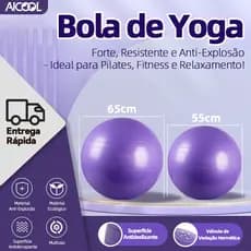 AICOOL Bola de ioga profissional/superfície antiderrapante e resistente ao desgaste/essencial para Pilates