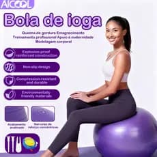 AICOOL Bola de Exercício Pilates Yoga Antiderrapante e à prova de explosão