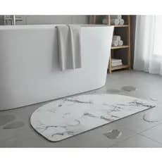 Tapete Lyor De Pedra Diatomita Para Banheiro estampa marmore 60x39 Cm