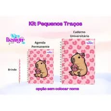 Kit Pequenos Traços/Kit Agenda + Caderno/Kit Caderno/Kit/Kit Universitário/Kit Caderno Universitário